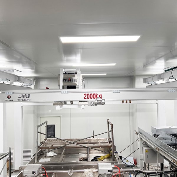 凈標準鋁合金輕型雙梁懸掛起重機