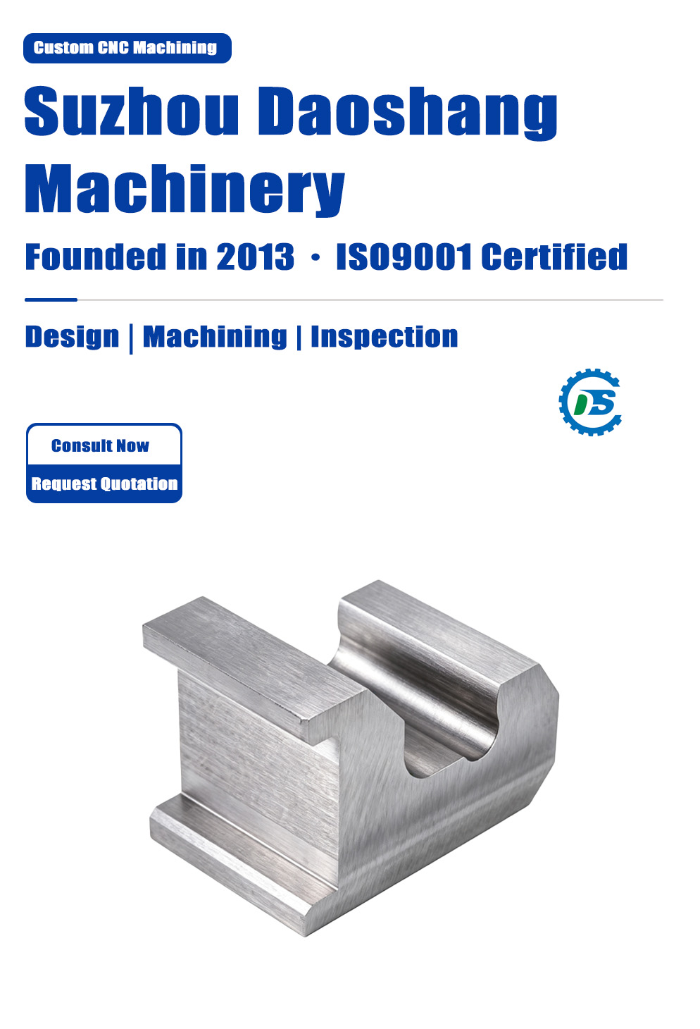 Heavy-Duty Semiconductor Equipment Positioning Base | Daoshang Custom Machining