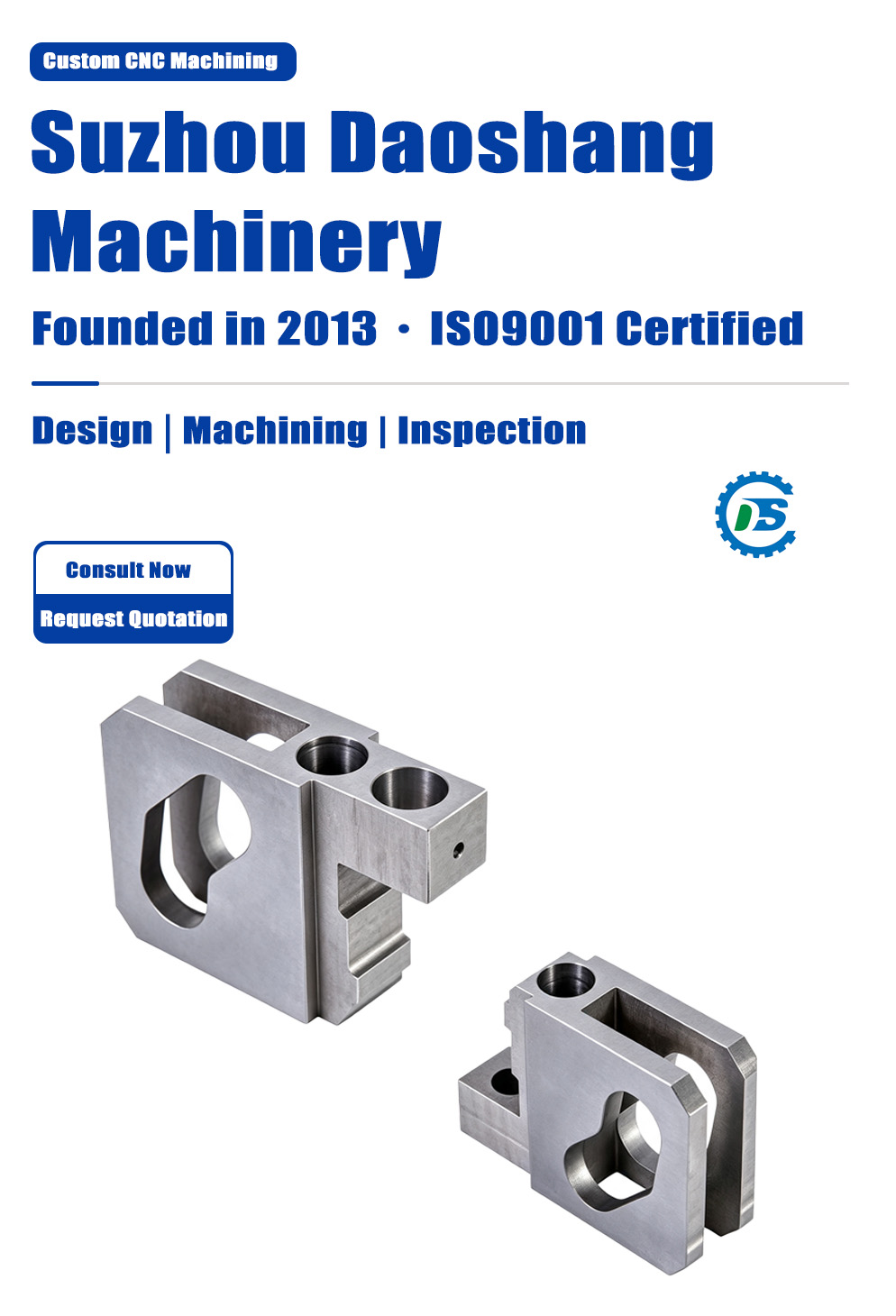Custom Semiconductor Equipment Mounting Clamps | Daoshang Precision Machining