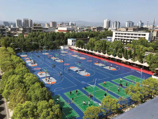 黄石室内塑胶篮球场有哪些 湖北品城新材料科技供应