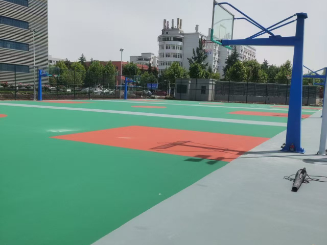 湖南彩色塑胶篮球场在线询价