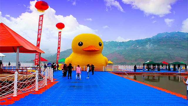 遼寧水上浮筒水上平臺(tái)