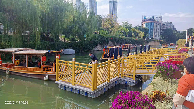 湖北搭建水上浮筒圖片