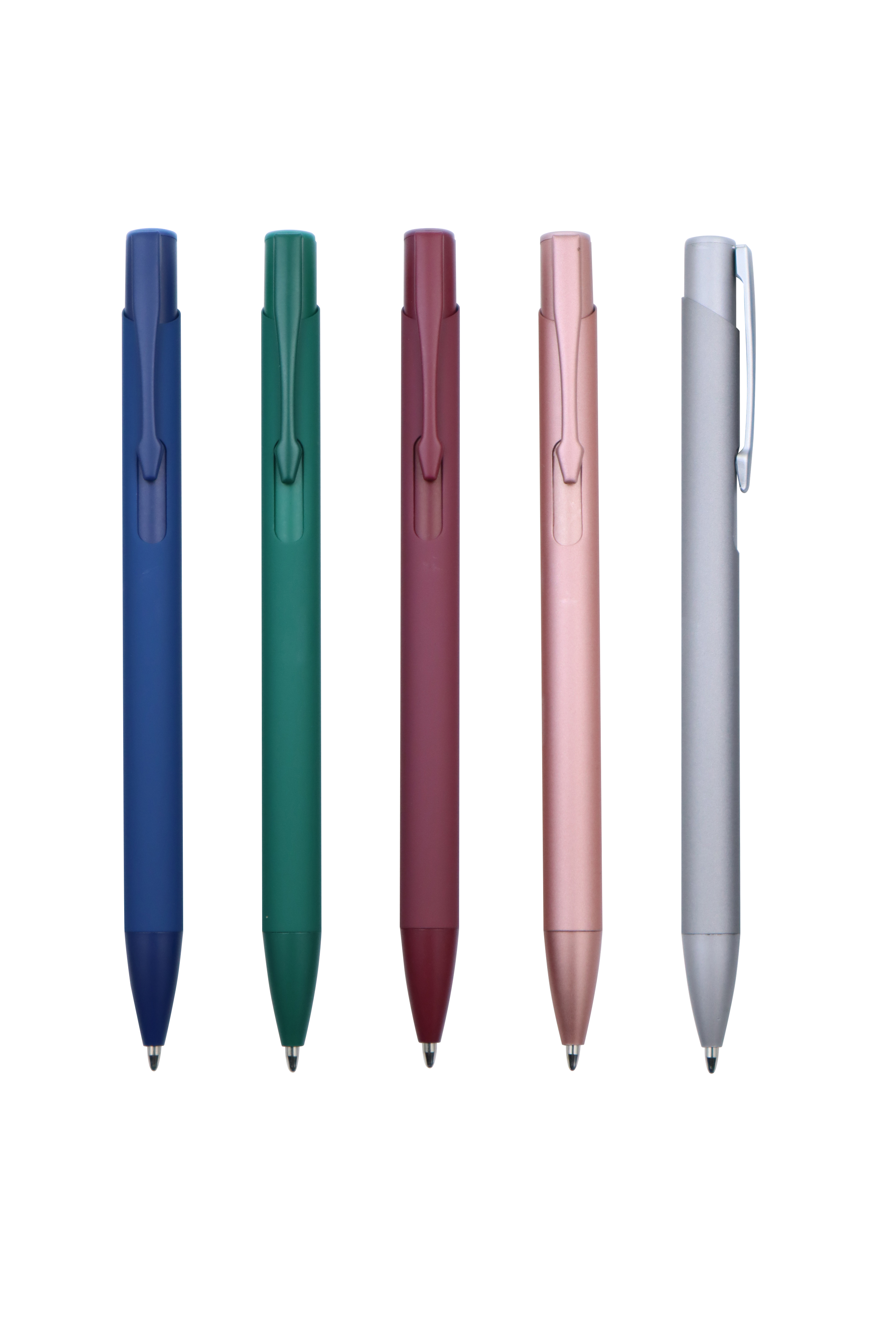 Colorful Parts Aluminum Barrel Retractable Ballpoint Pens