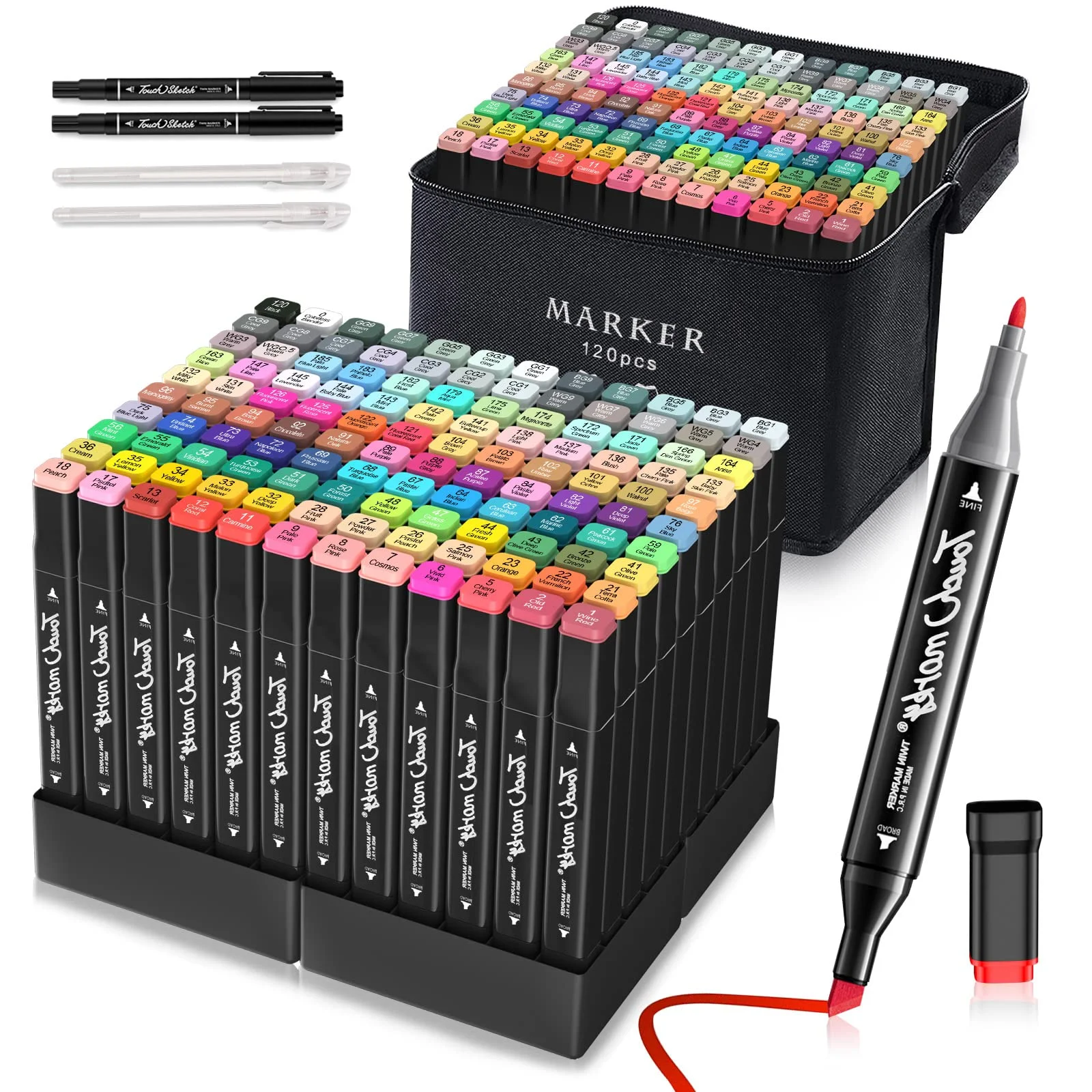 Dual-Tip Alcohol Art Markers for Drawing Dual-Tip Alcohol Art Markers for Drawing