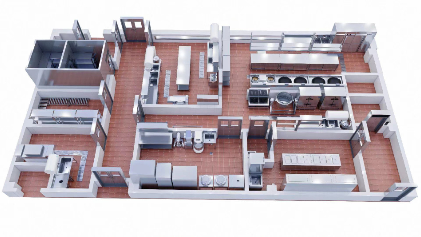 孝感西餐廳廚房工程設計 湖北萬祥商廚科技供應