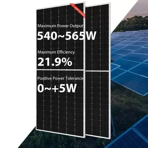 540W 545W Ja Solar Black Panels 550W 555W 560W 565W Half Cut Mono Perc ...