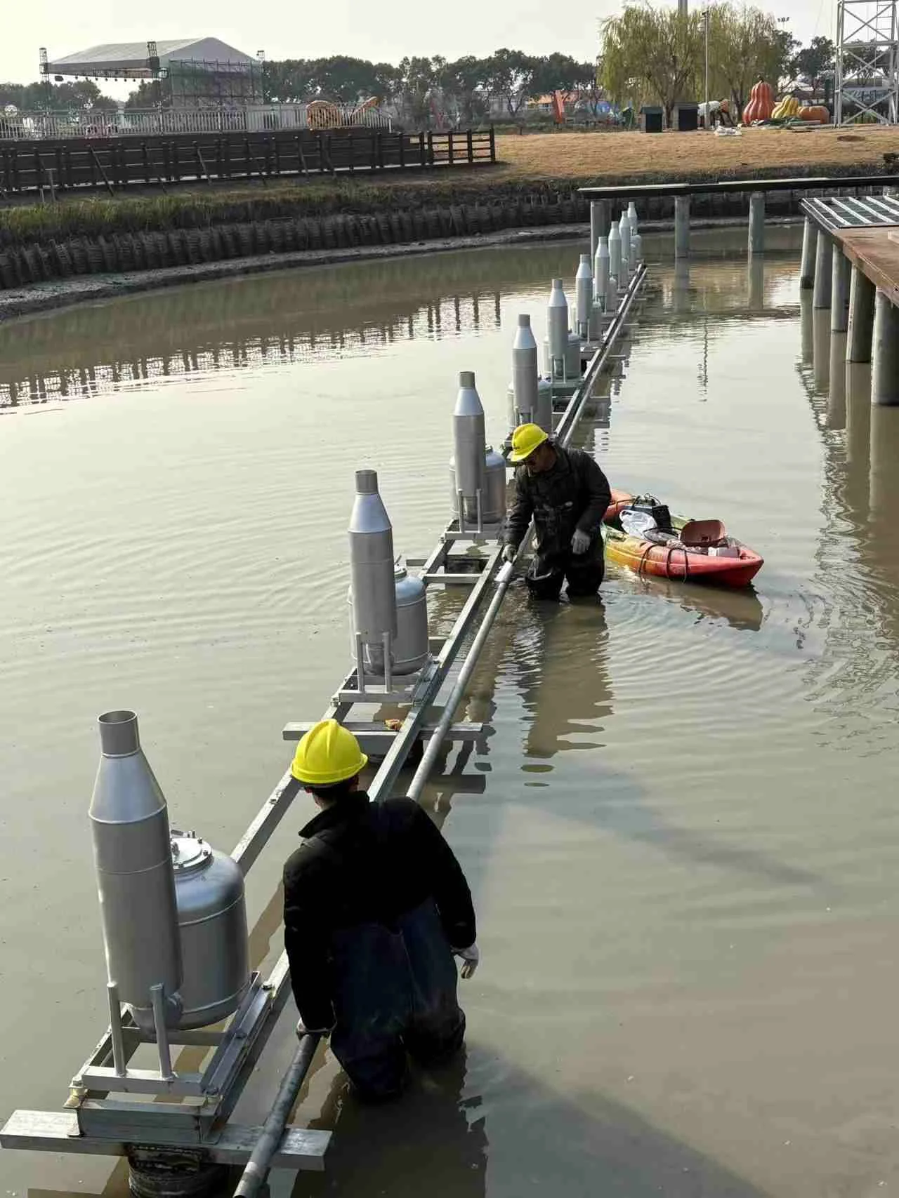 Waterscape cultural tourism project is under construction