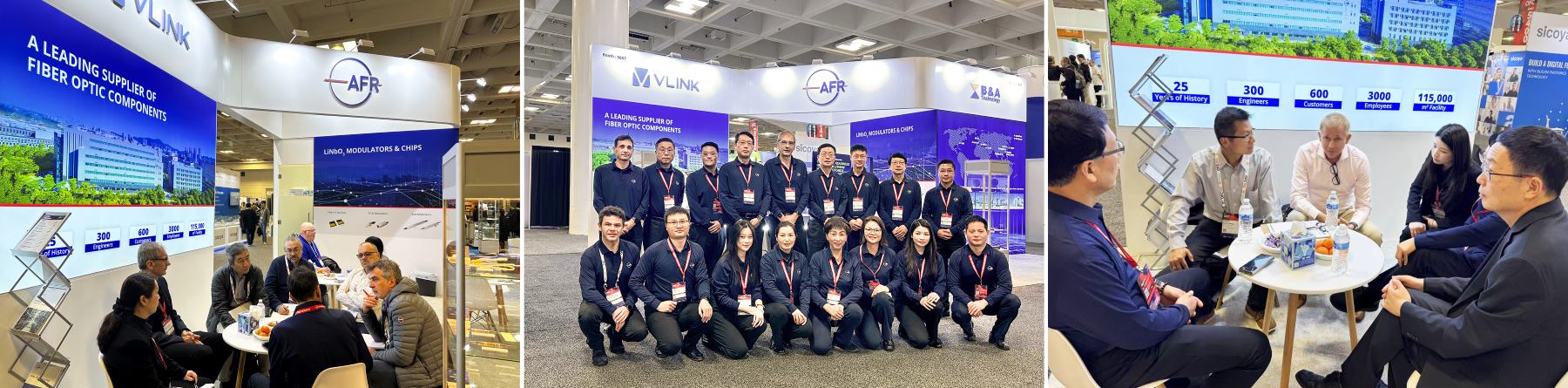 4月1-3日，美國光纖通訊博覽會(huì)在舊金山Moscone Center成功舉辦。光庫科技與子公司米蘭光庫、加華微捷和拜安光電聯(lián)袂亮相