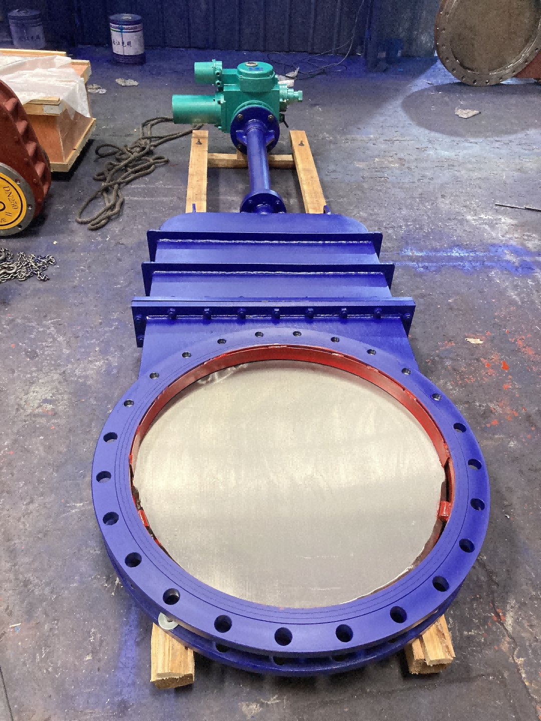 大口徑電動刀型閘閥