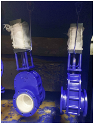 氣動陶瓷雙閘板閥1