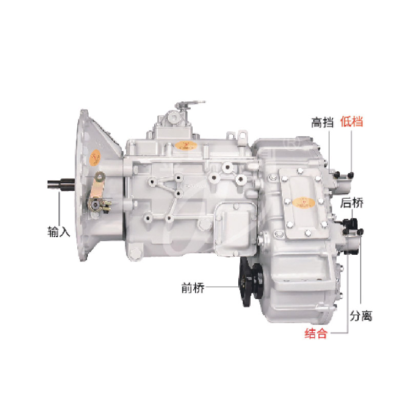 JD546離合器帶EQ145變速箱及前、后驅(qū)動(氣動)分動箱總成