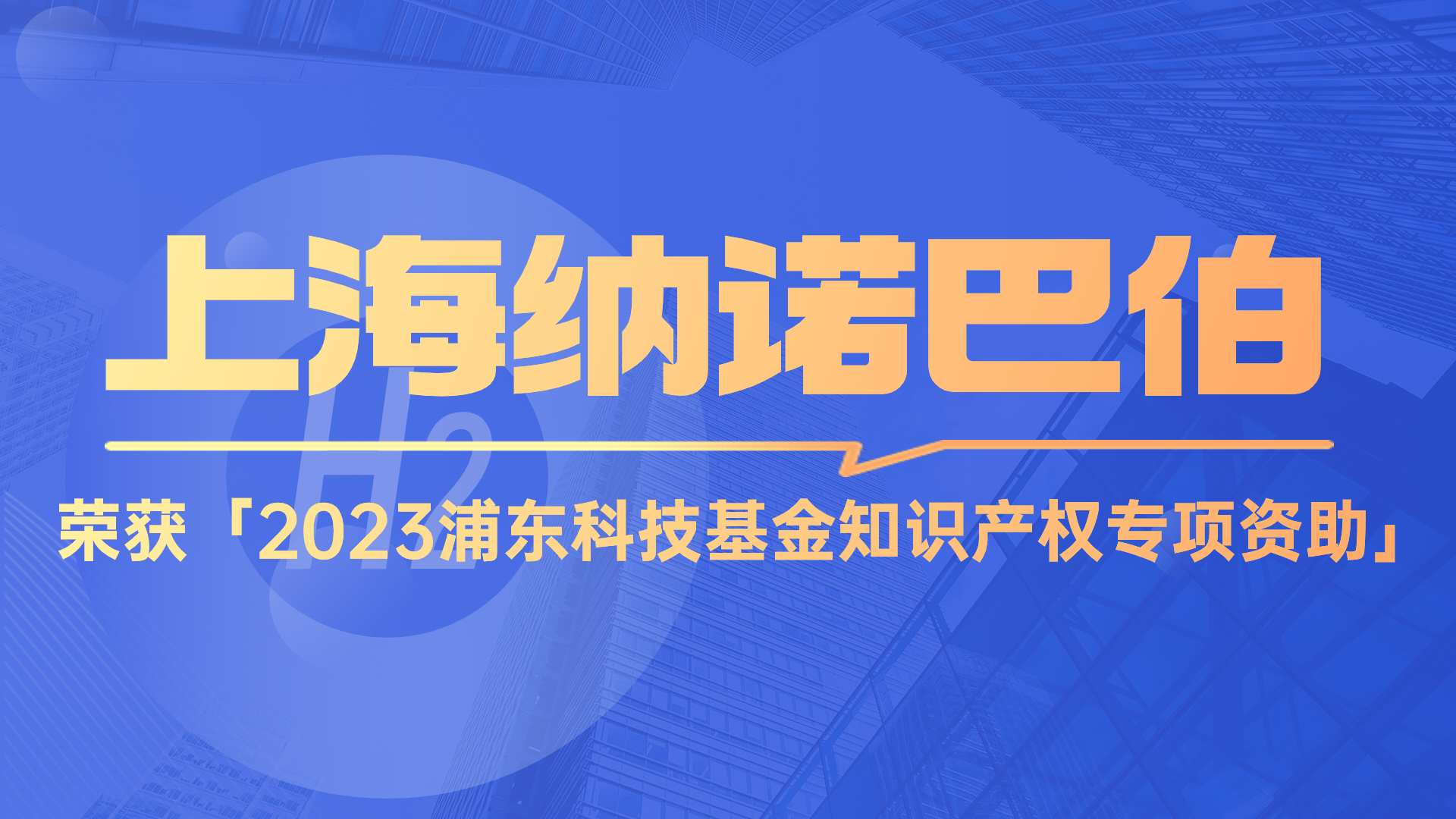 喜訊|上海納諾巴伯榮獲「2023浦東新區(qū)科技發(fā)展基金知識產(chǎn)權專項資助立項」