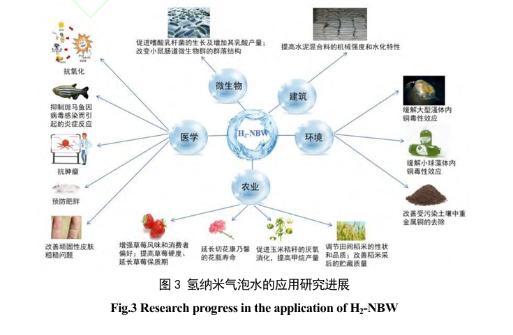 納米氣泡氫水有哪些作用？多領(lǐng)域效用研究進(jìn)展概覽