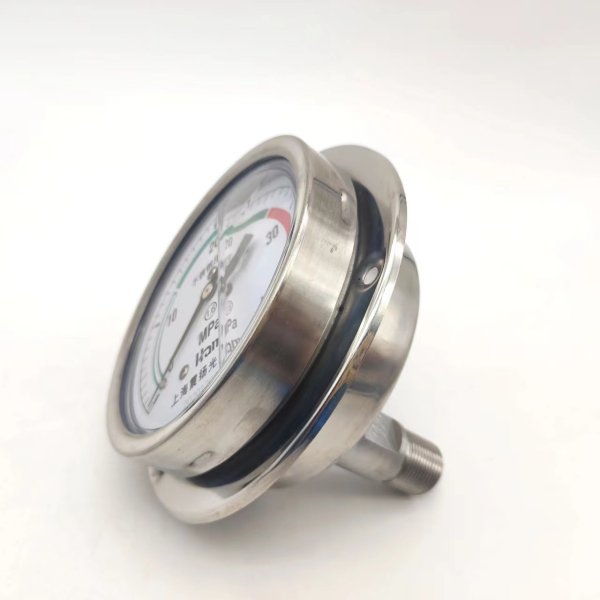 Y-BF卡口式不銹鋼壓力表