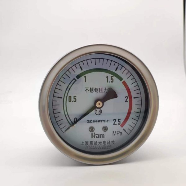 Y-BF卡口式不銹鋼壓力表