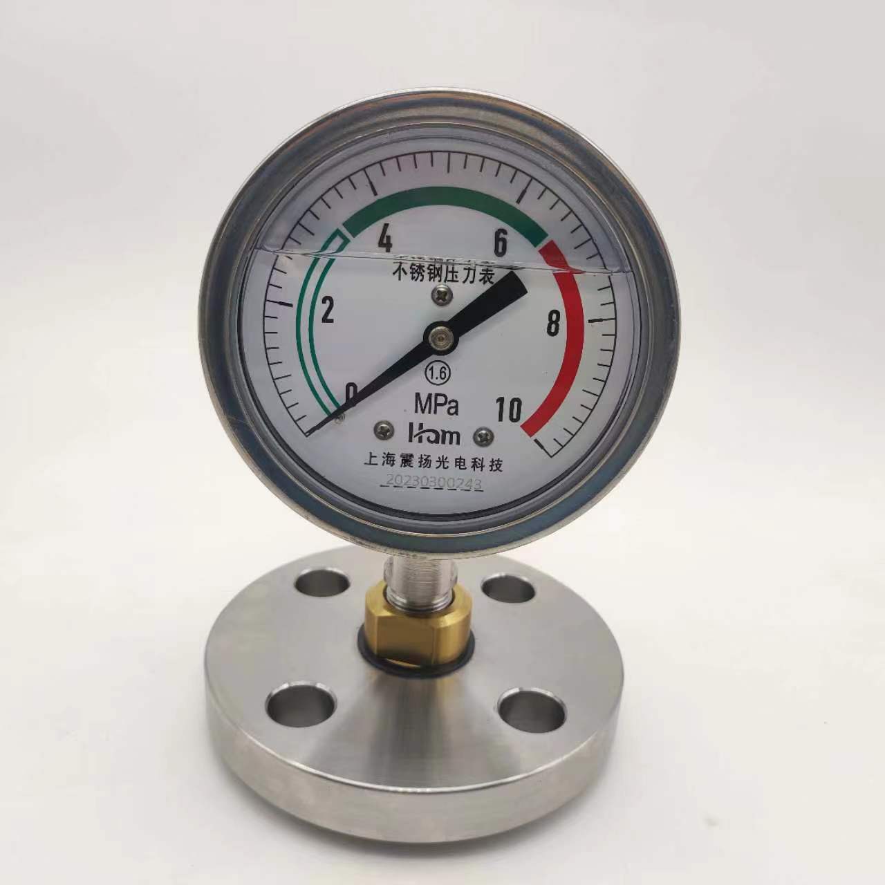 YPF-BF不銹鋼膜片壓力表