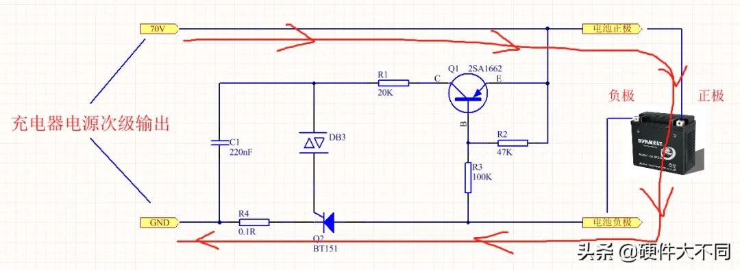 充電器不接入電池就不輸出電壓？