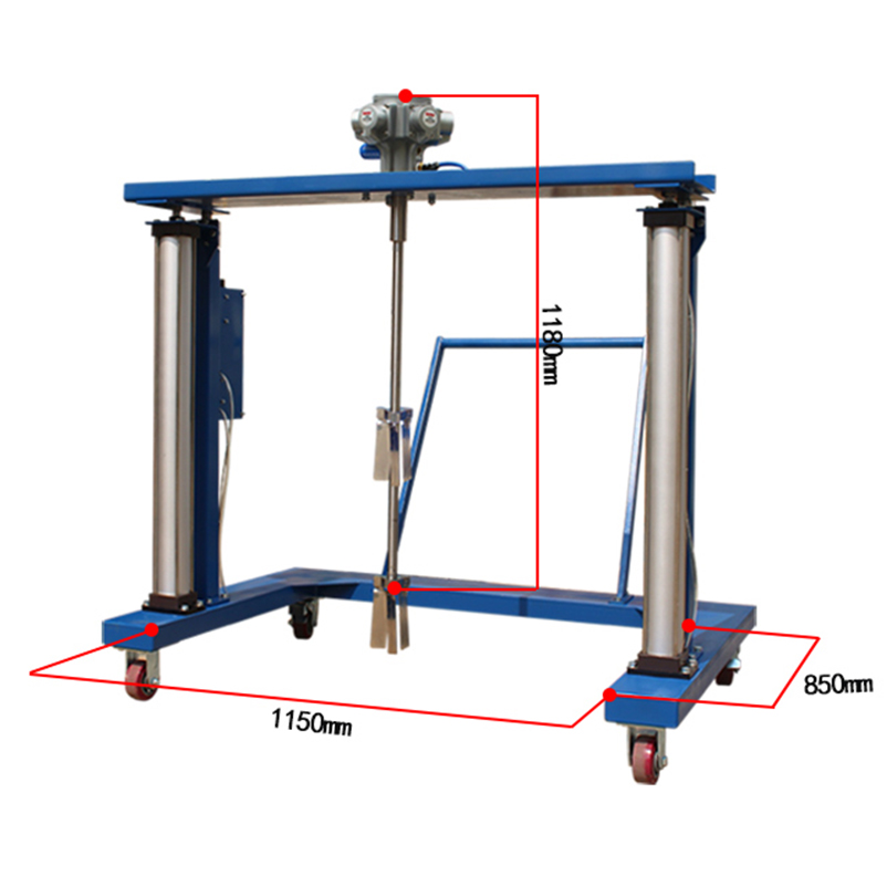 YSMASJ-V6氣（qì）動升降（jiàng）攪拌機IBC桶用