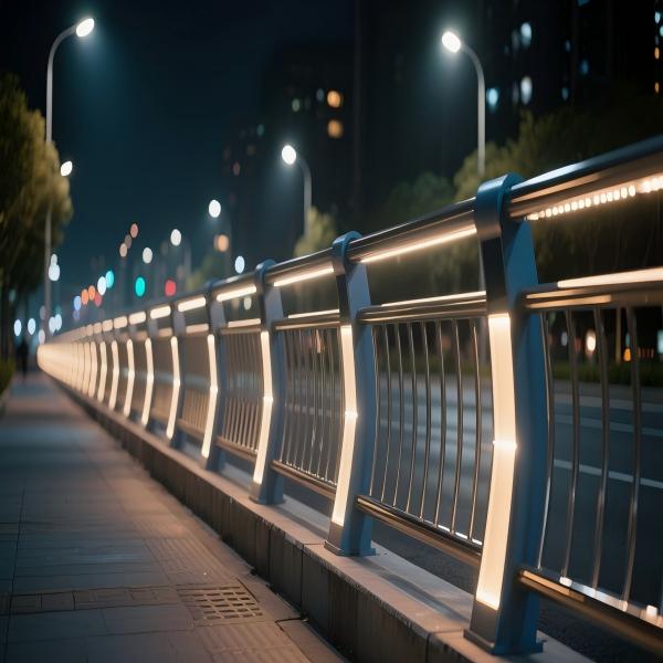 Lighting Guardrail Protects by day lights up at night safe & scenic all ...