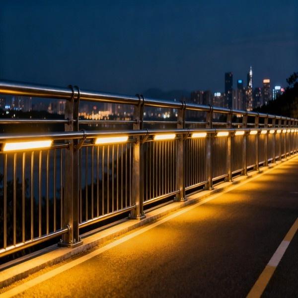 Lighting Guardrail Protects by day lights up at night safe & scenic all ...