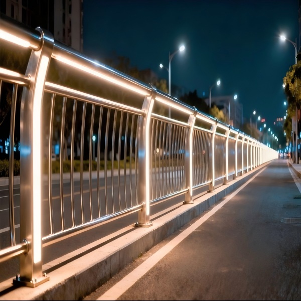 Lighting Guardrail Protects by day lights up at night safe & scenic all ...