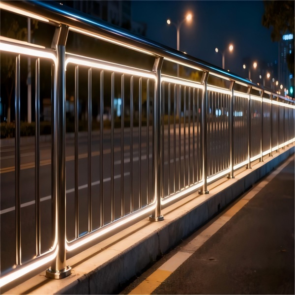 Lighting Guardrail Protects by day lights up at night safe & scenic all ...