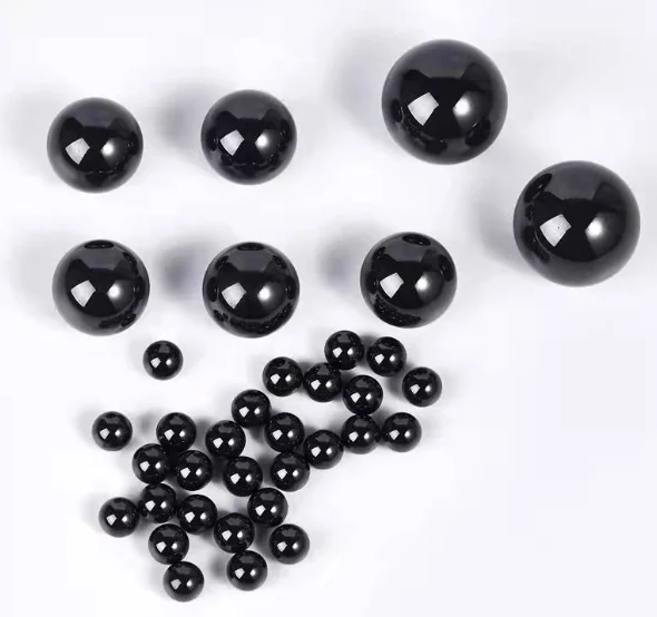 Black Silicon Nitride (Si3N4) ceramic balls for high-speed bearings
