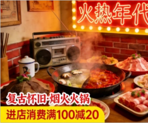火热年代怀旧火锅大促销