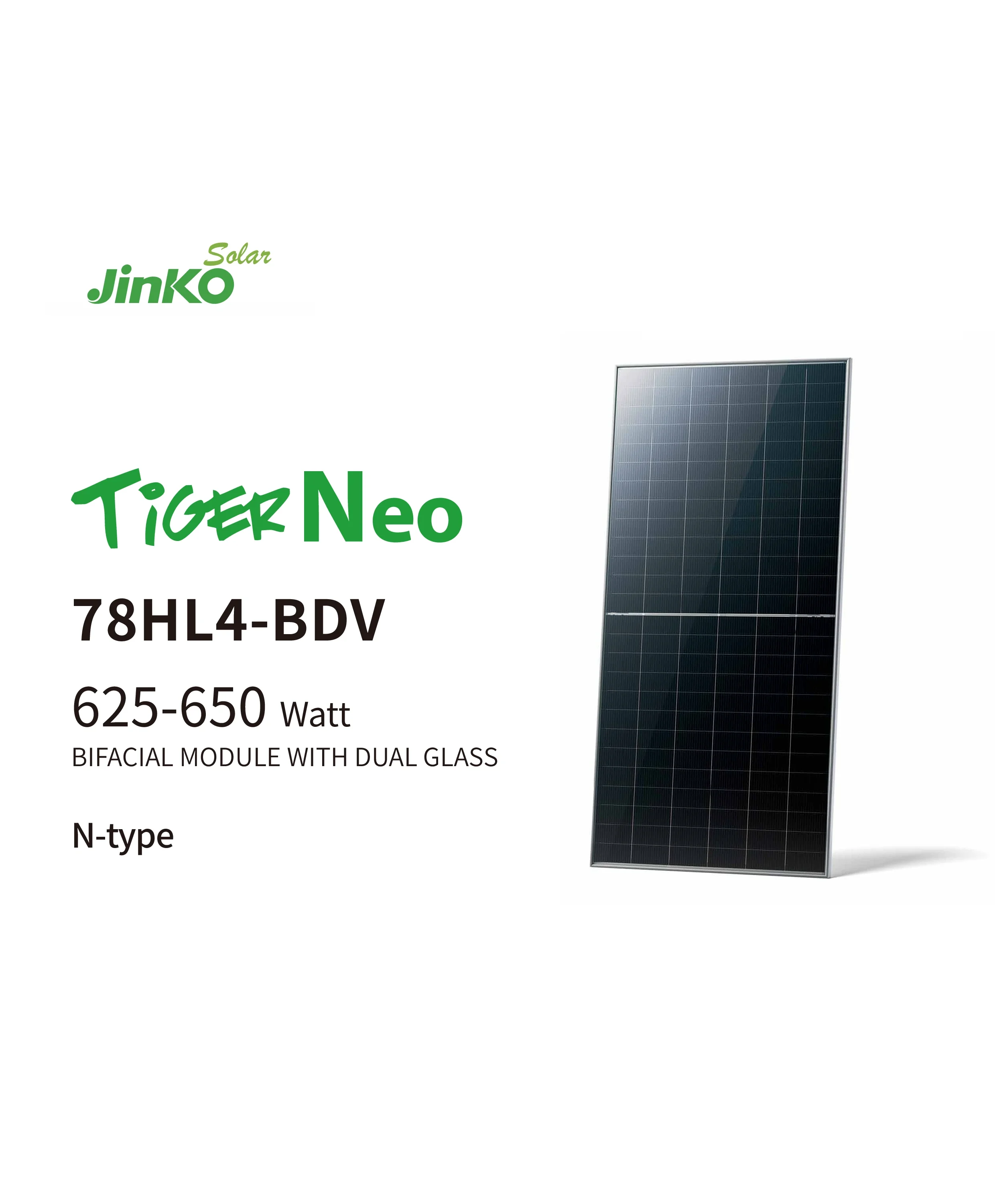 Jinko Solar Tiger Neo 78HL4-BDV 625W 630W 635W 640W 645W 650W ...