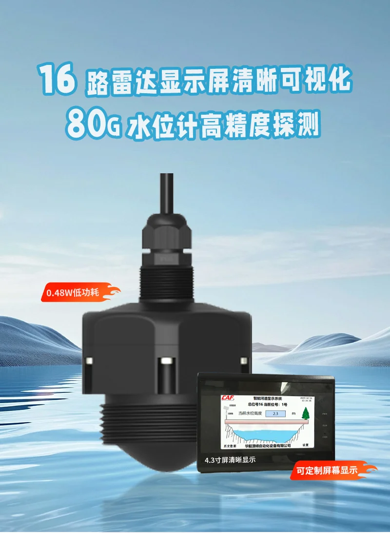 華毅澳峰L201雷達水位計 雙buff加持，破解水位管理三大痛點