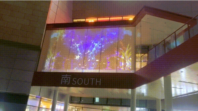 用自貼調光玻璃膜打造投影廣告屏幕系統