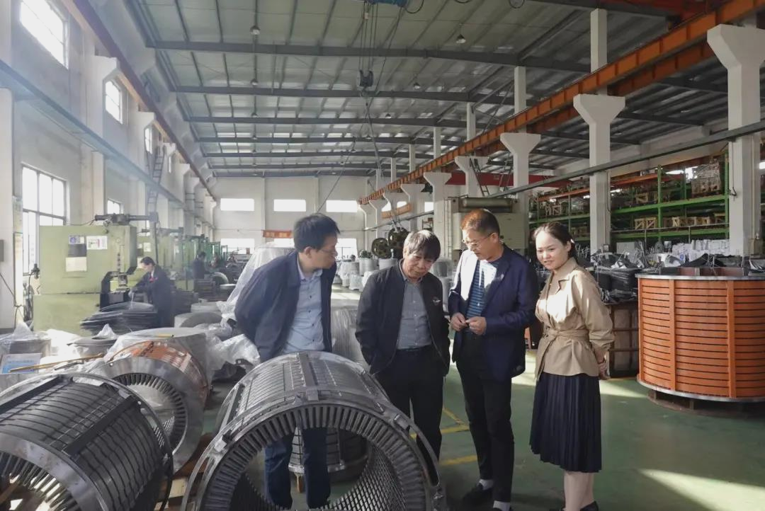 上海大学教授赴上海品星防爆电机有限公司考察交流