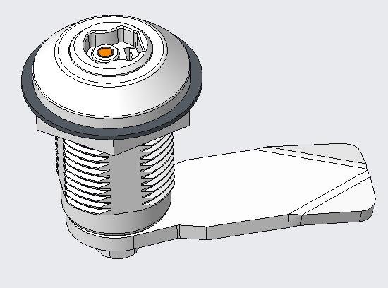 DS705-2M电子圆柱锁（无源电子锁）
