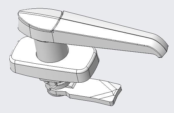 DS317电子把手锁（无源电子锁）