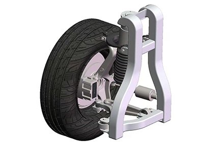 推桿式獨立輪轉向模塊