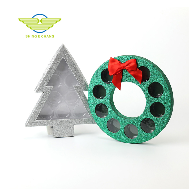 定制款圣誕主題巧克力盒 圣誕樹&甜甜圈造型 節日專屬禮