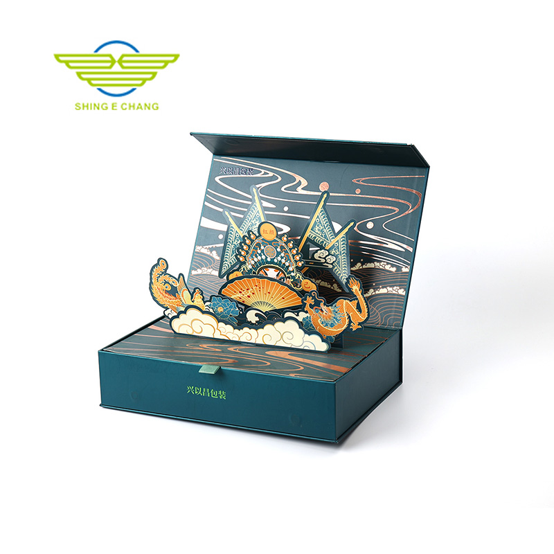 國潮戲曲立體禮盒 京劇人物龍紋創(chuàng)意包裝 定制禮品盒