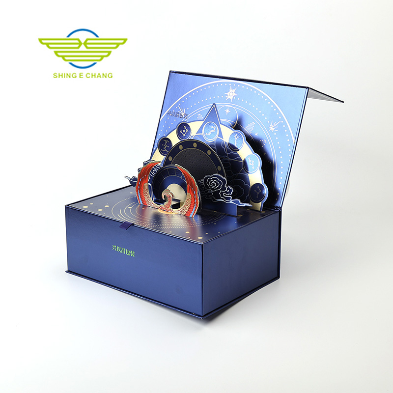 國潮風(fēng)立體紙藝禮盒 創(chuàng)意節(jié)日送禮包裝 可定制文創(chuàng)禮品盒