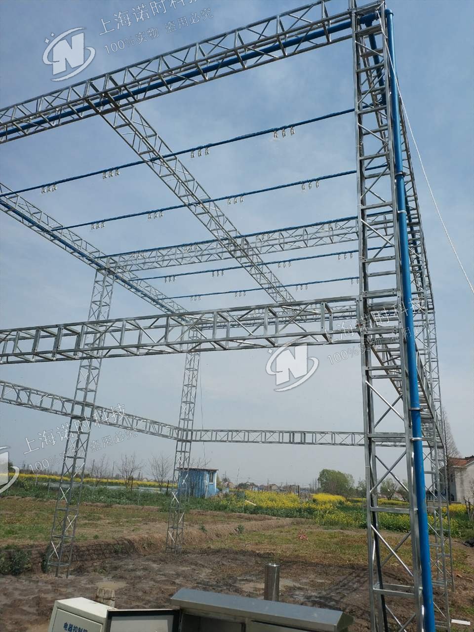 上海諾時(shí)成功完成研究所井架式人工模擬降雨系統(tǒng)安裝