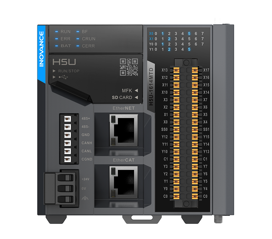H5U系列EtherCAT总线高性能小型PLC
