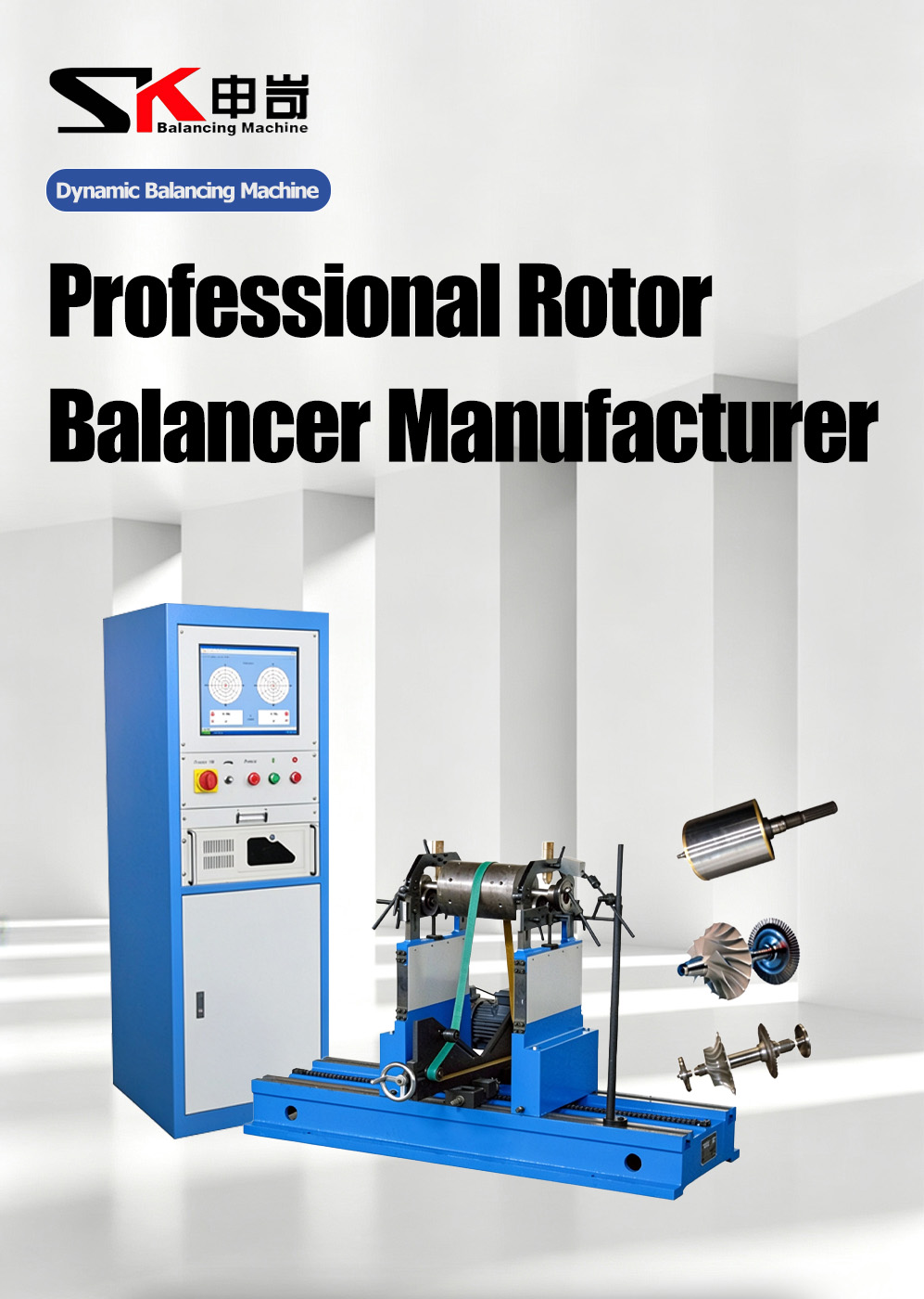 YYQ-300 Belt Drive Dynamic Balancing Machine, 1.5m Bed