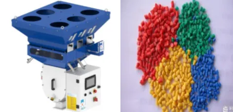 Raw material weighing and blending system