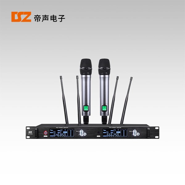 真分集無線一拖二麥克風(手持)DS-314UHA