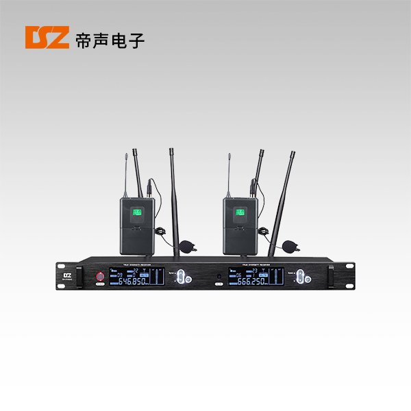 真分集無線一拖二麥克風(領(lǐng)夾)DS-314UHC