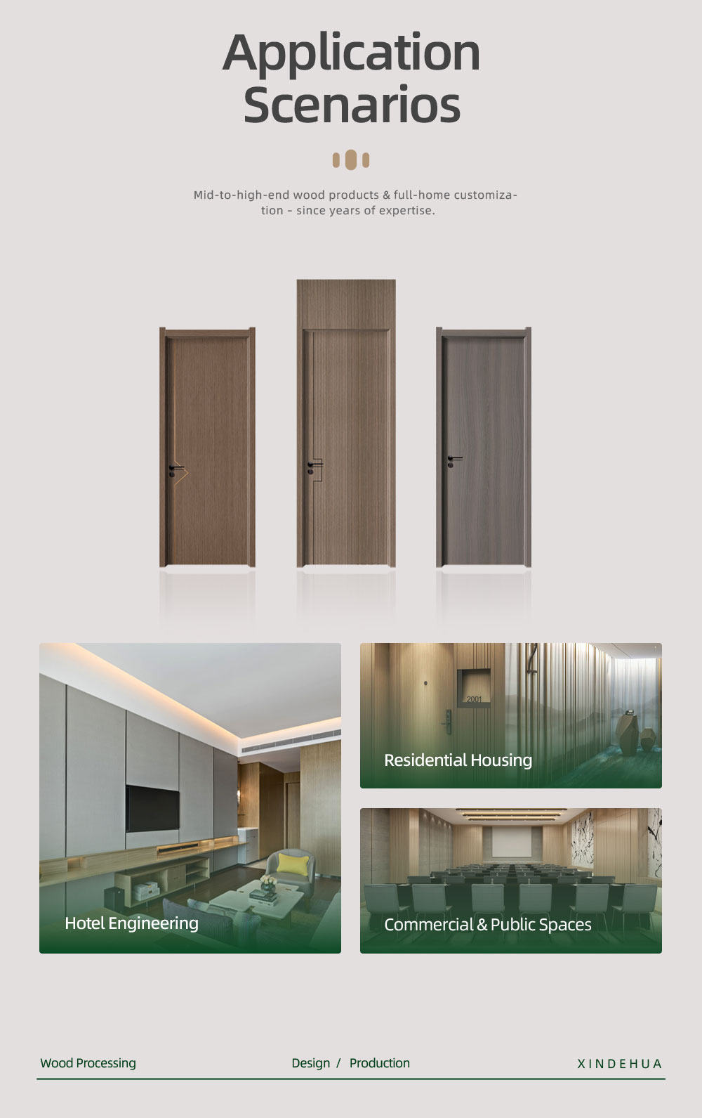 Classic Hotel Wood Doors - Made in China | XDH