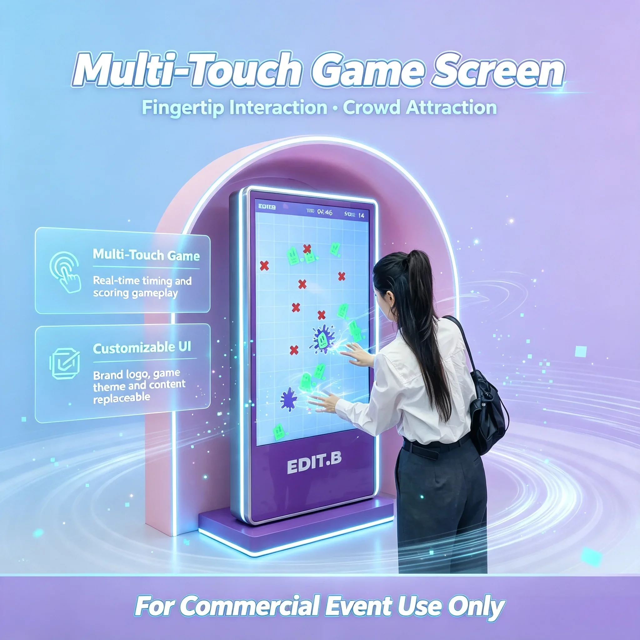 Interactive large screen for fun Interactive large screen for fun