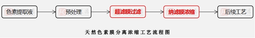 天然色素膜分離濃縮工藝