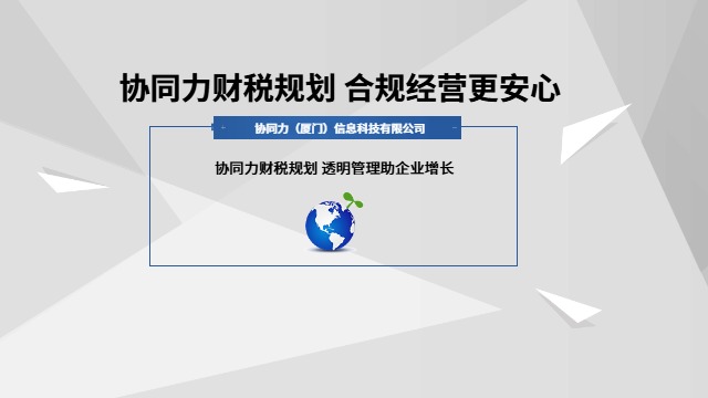 漳州财税规划代理,财税规划