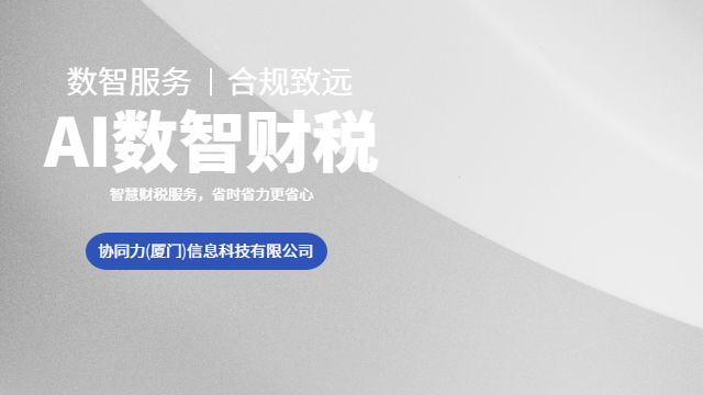 漳州上市合规智能财税服务落地实施服务,智能财税服务